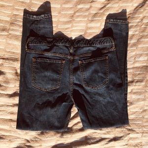 Dark Denim Distressed Boyfriend Jeans